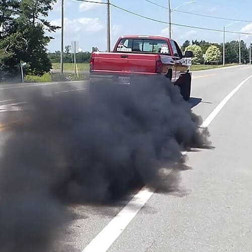 truck with bad DPF 